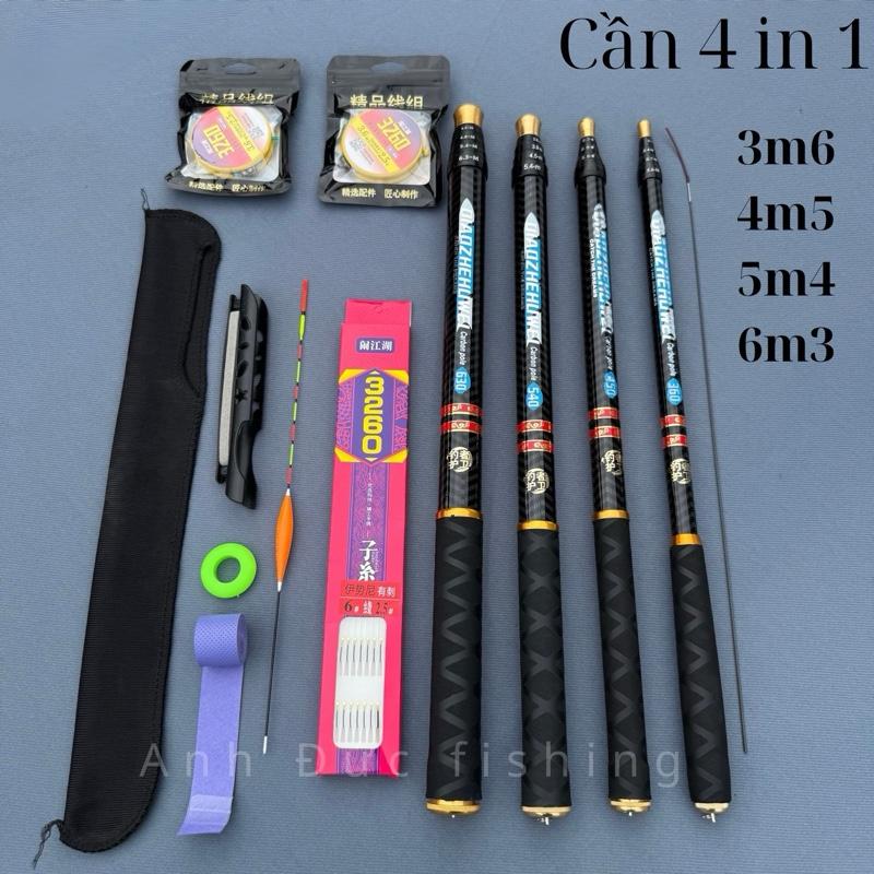 Cần câu tay mini 4 chế độ thu gọn 45cm chuyên rô diếc tiện lợi cho anh em thích sự nhỏ gọn