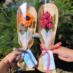 Buket bunga mini kawat bulu by Soramustore