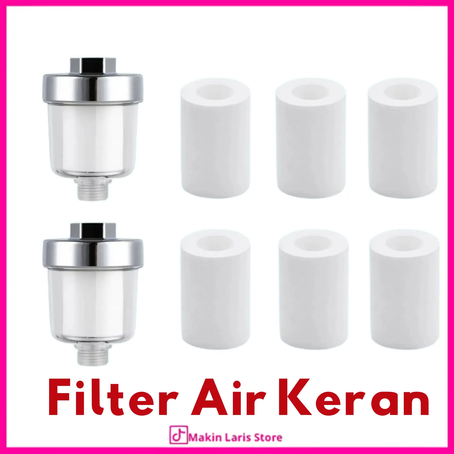MLS - Filter Keran Air Purifier Refill Saringan  Shower Pembersih  Air Mandi Filter Air Keran Universal