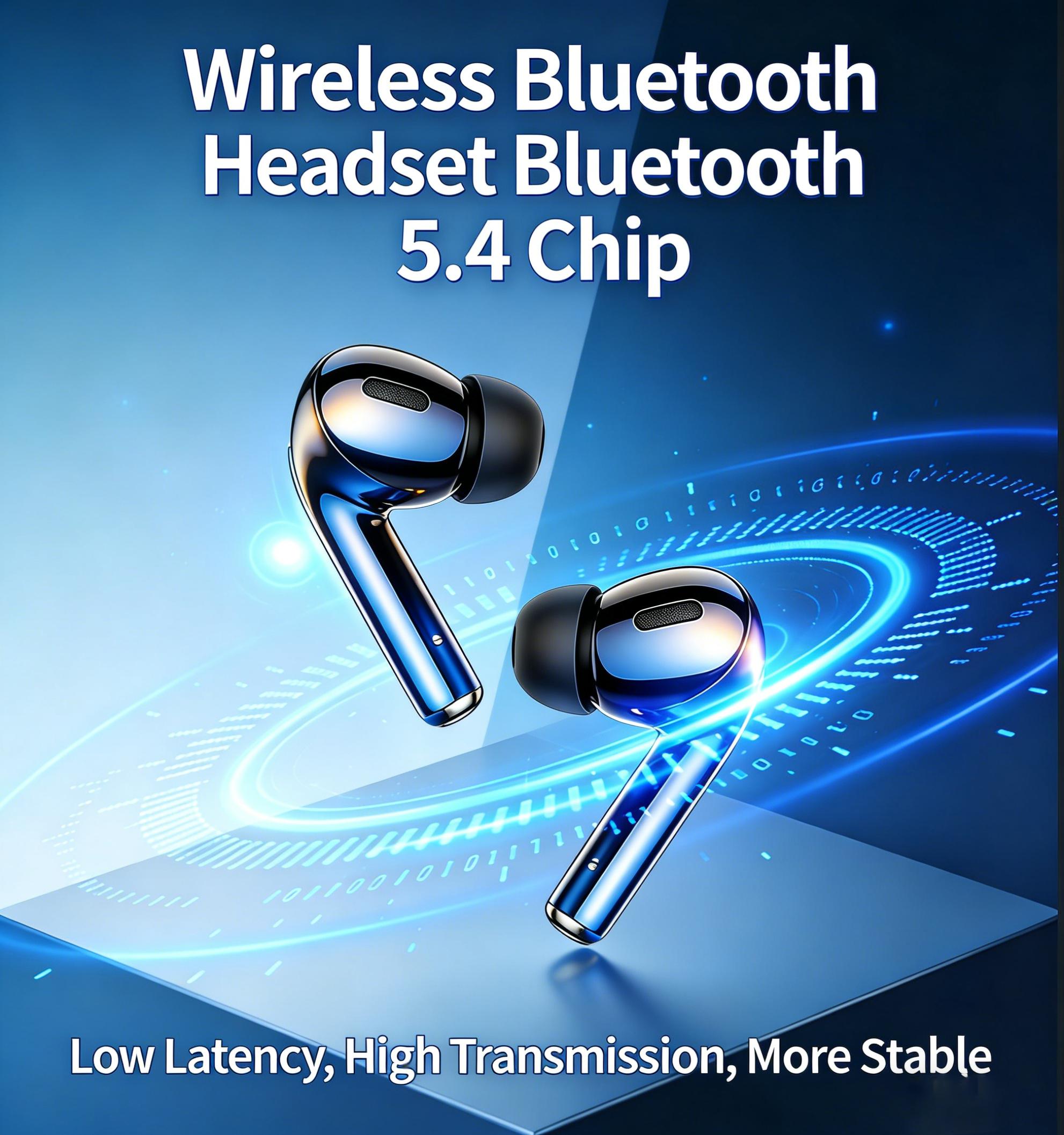 2026 NEW EMBEDRONE PHANTOM LP-33 Earphone Nirkabel, Tahan Air IPX7, Baterai Tahan Lama, Bass Kuat, Surround 3D, Peredam Suara Cerdas, Gaming, Panggilan, Musik, Olahraga, Earphone Bluetooth Nirkabel