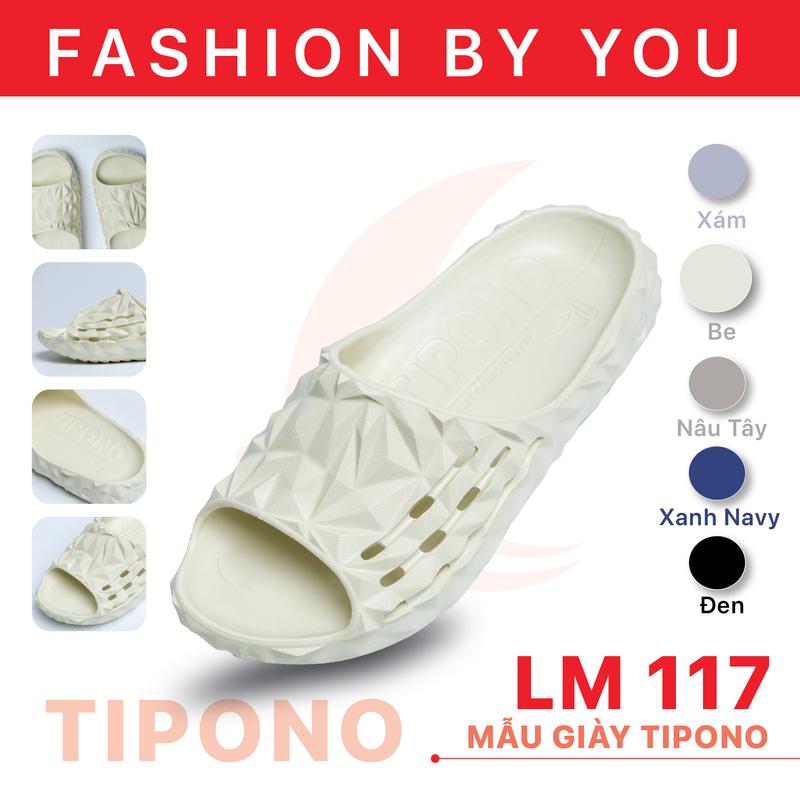  TIPONO Dép 3D vân kim cương Công Thái Học LM117 Unisex Quai Ngang Nam Nữ Cao 6cm Chất Liệu EVA Êm Chân Chống Trượt Size 36-45 Thiết Kế Thời Trang Nhiều Màu Sắc Lựa Chọn 