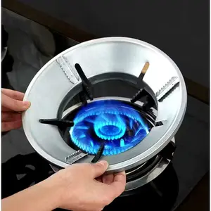 Alas Tatakan Kompor Alumunium Penghemat Gas Anti Angin Model Tungku Bulat Cocok untuk Cover Kompor Gas