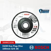 Gambar BOSCH Mata Gerinda Amplas Susun X430 Eco Flap Disc 100mm Grit 36 - 2608621838 dari Smart Power Solution Kota Administrasi Jakarta Barat 1 Tokopedia