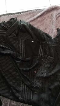 Product Review of Abaya Hitam Turkey Gamis Syari Muslimah Embos Hitam Kombinasi Renda Dress Arab Saudi Mata Hitam 951 from y**5 0
