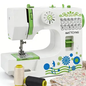 【ALL FLYING】Mesin jahit multifungsi 825S sangat mudah digunakan Mesin jahit portabel dan serbaguna 825S Mesin Jahit Listrik Upgrade rumah tangga Multifungsi 12 jahitan Home multifunctional portable electric sewing machine Jarum