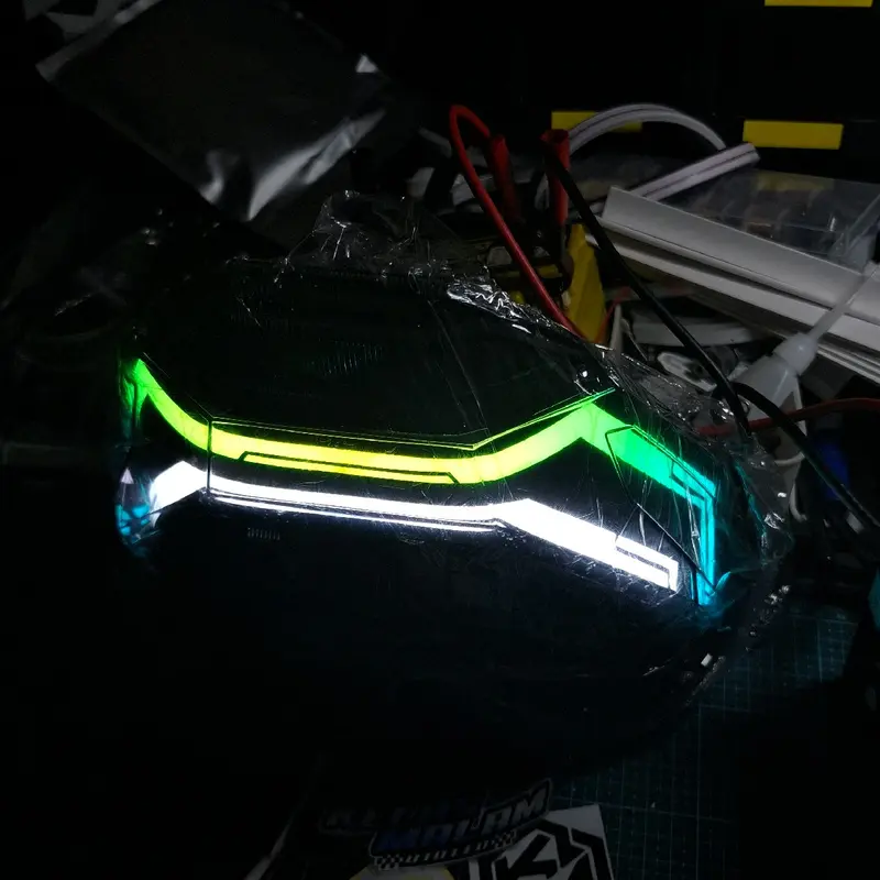 ( Bebas requet ) stoplamp lazy vario 160, rgb 210mode, setting aplikasi 4