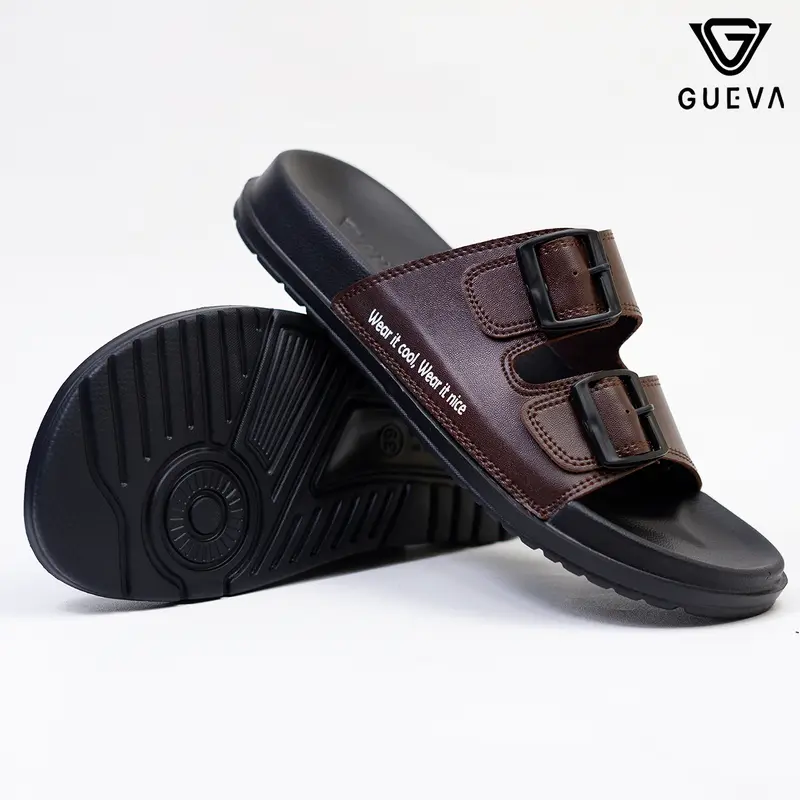 GUEVA Sandal Pria Kasual Gaya Modern Kekinian Terbaru Ringan Lentur Gueva - AJE 01 Jepit Sendal Selop 3