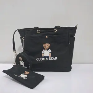 GUOO BEAR ORIGINAL GU1128 TOTE BAG WOMEN - tas tote ttwn bear - guoo bear terbaru