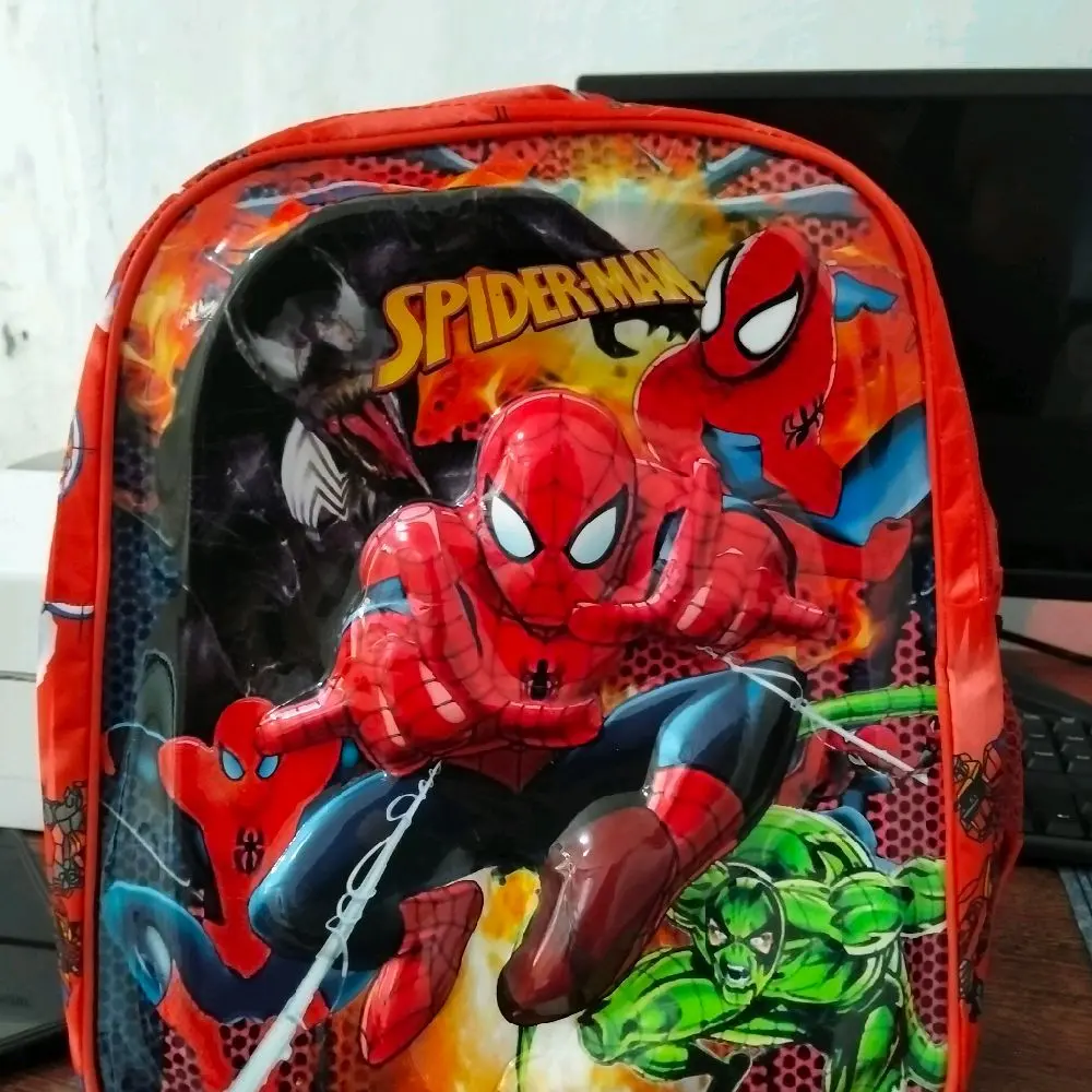 TAS SEKOLAH ANAK LAKI-LAKI TK LED KARAKTER MARVEL BATOK TIMBUL (3D) TERBARU Fashion