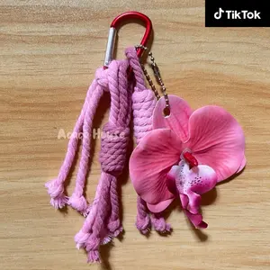Orchid collection | gantungan aesthetic lucu gemas elegan | Gantungan Bunga Orchid Artificial Lucu – Gantungan Tas / Kunci / Souvenir Handmade Aesthetic