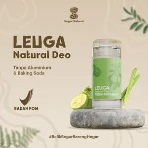 Hegar Natural - Leuga Natural Deodorant Tanpa Alumunium & Baking Soda dan Bebas iritasi & Ketiak Menghitam