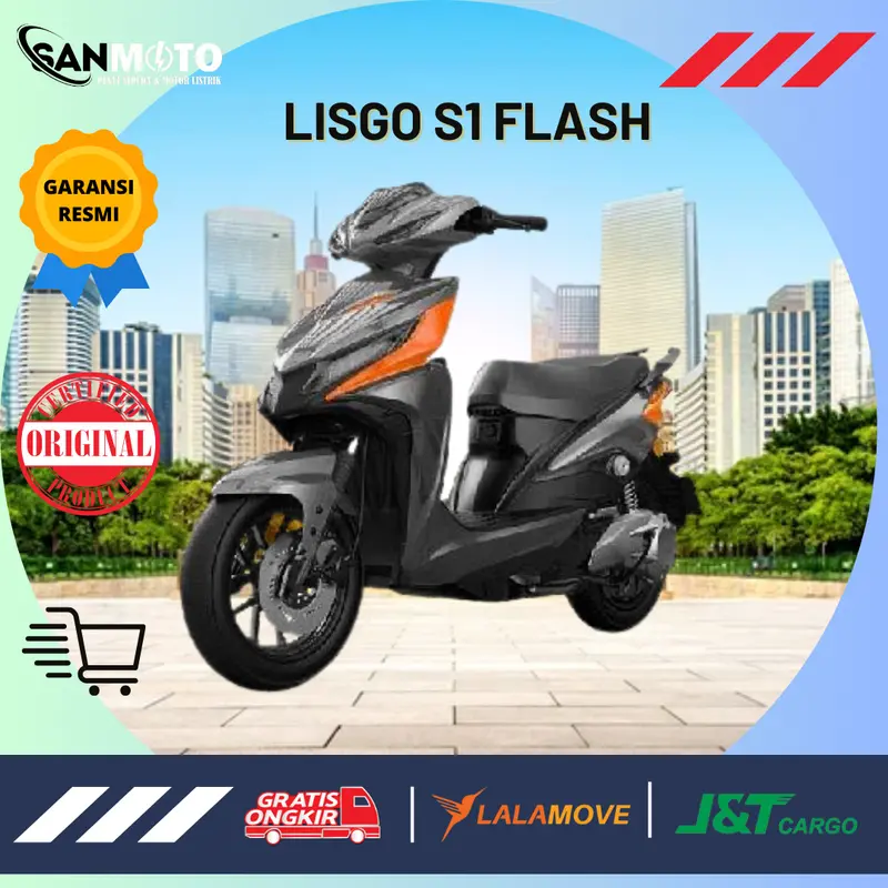 SANMOTO MOTOR LISTRIK LISGO S1 FLASH GARANSI RESMI TikTok Shop