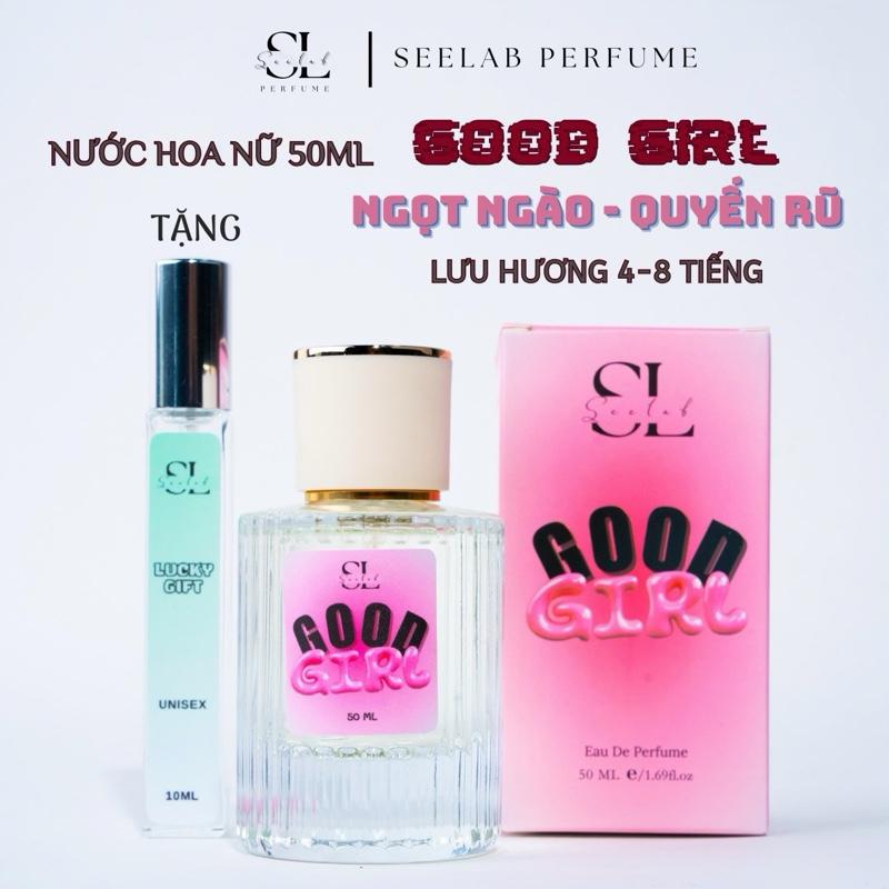 (50ml nữ) Nước hoa nữ Good Girl 50ml - Quyến rũ - Best Seller - Tặng 1c nước hoa 10ml Độc Quyền Seelab Perfume Cosmetic Women Xịt Thơm