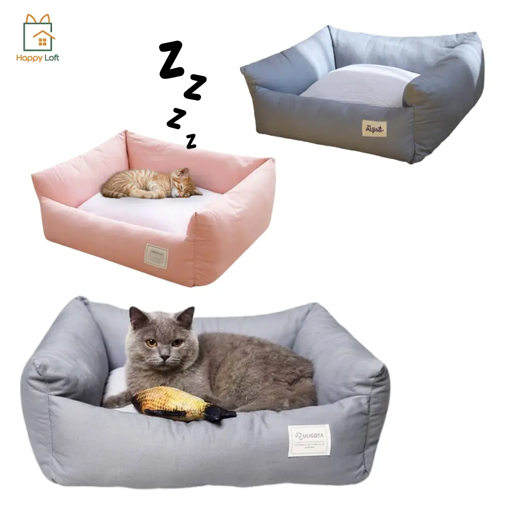 Pet Bed Removable Cover Pet Bed Dog Cat Rectangle Bed Pets Cushion Bed Cat Dog Sleeping Bed  Washable Cushion bed