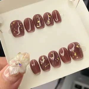 READY STOCK Marble Press On Nails Kuku Palsu Nailart