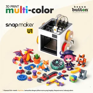 CETAK 3D PRINT MULTI COLOR 8 WARNA - SNAPMAKER U1 - BAMBULAB