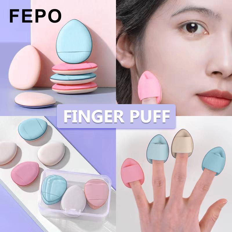 FEPO Mút Trang Điểm Mini Hình Ngón Tay Giúp Che Khuyết Điểm / Bắt Sáng / Tạo Khối / QuầnTrang Điểm Mini