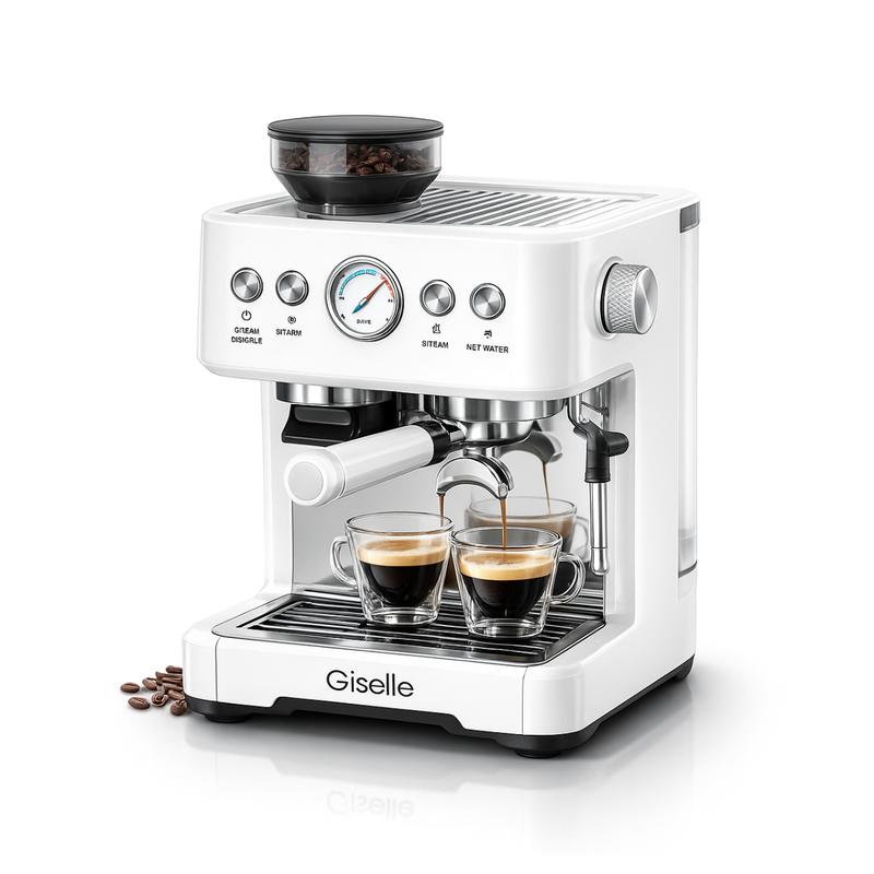 Giselle Grano Classico 20 Bar Dual Boiler Espresso Coffee Maker Machine ...