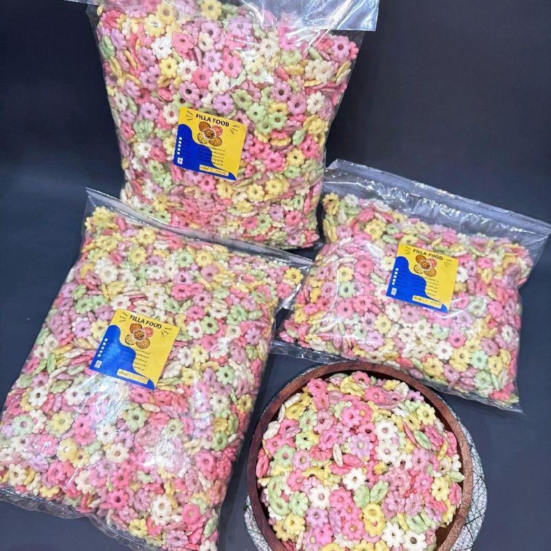 Pilus bunga sakura Trio gurih asin manis crunchy snack Makanan Cemilan Chips Camilan Food Crispy 3
