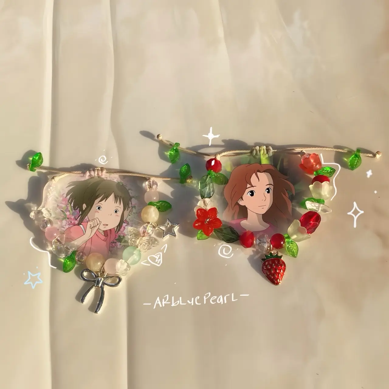 Ghibli Bracelet | Chihiro arrietty matching brabelet | Gelang tali ghibli | gelang tali serut