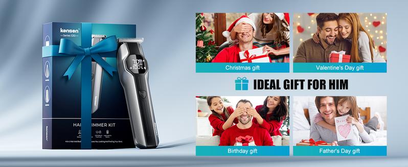 Product Introduction of Kensen Men Rechargeable 4 in 1 Hair Trimmer Clipper Razor Nose Beard Shaver Machine 15