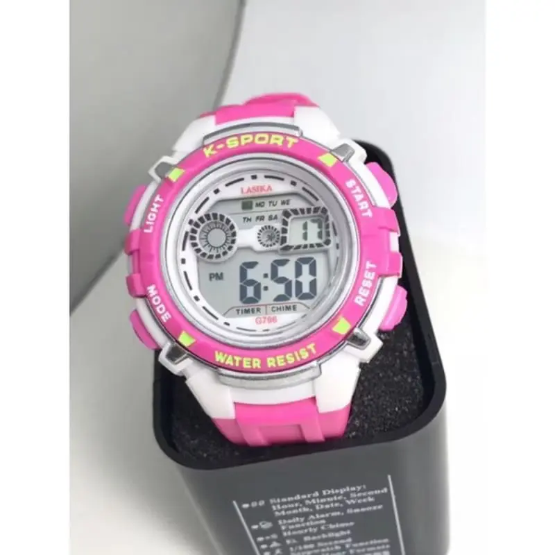 JAM TANGAN ANAK LAKI LAKI DAN PEREMPUAN BANYAK PILIHAN WARNA TALI KARET ANTI AIR WATCHESS 2