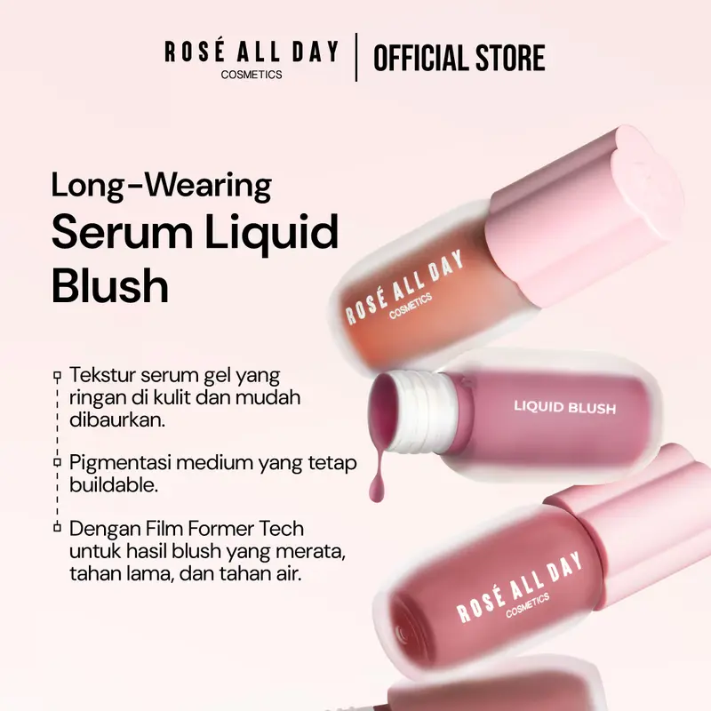 Rosé All Day Cosmetics Cheeky Flush Liquid Blush 1