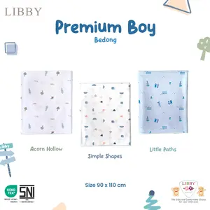LIBBY 1 pcs Bedong Motif Premium Boy  ( 1 pcs )