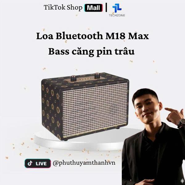 KOC LIVE Loa Bluetooth M18 Công Suất Lớn Bass Siêu Trầm Loa Di Động Cầm Tay Cao Cấp