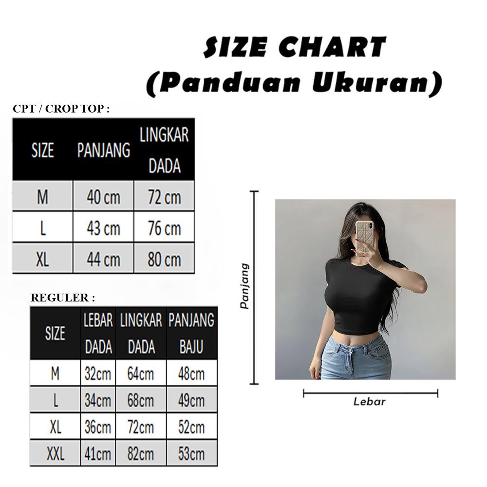PLATINUM WORLD Crop Top Knit Premium Polos O Neck Fit Body - Baju Polos Wanita Premium Quality X4