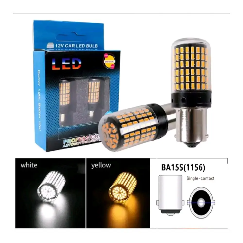 Lampu Led 1156 BA15S Lampu sein mobil 144smd Car