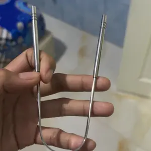 Pembersih Lidah Bebas Bau Mulut Alat Perawatan Kebersihan Tongue Scraper Stainless Steel