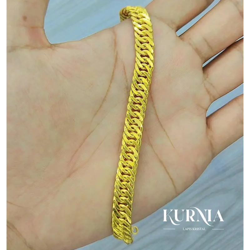 Gelang Model Lipan Motif Susun Double Perhiasan Lapis Kristal Bracelets - Kurnia Lapis Kristal gelangrantai gelang  lipan gelang  lipan  terbaru sisik 2