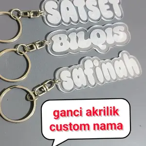 ganci akrilik nama custom