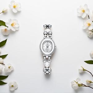 นาฬิกาควอทซ์ผู้หญิง CAINUOS สร้อยข้อมือขนาดกะทัดรัด ดีไซน์หรูหรา