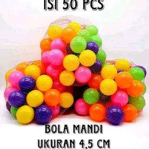 MANDI BOLA ISI 50/ MAINAN ANAK MANDI BOLA WARNA WARNI/ BOLA KECIL WARNA PLASTIK MURAH
