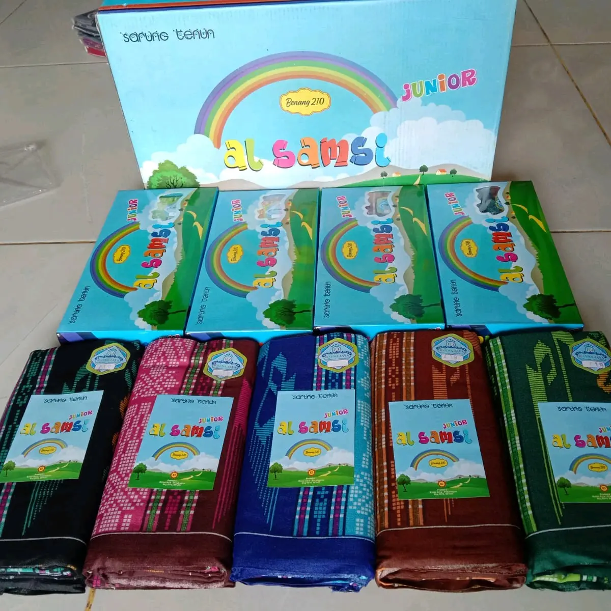 Sarung anak al samsi junior motif atlas junior sarung tenun 210 anak