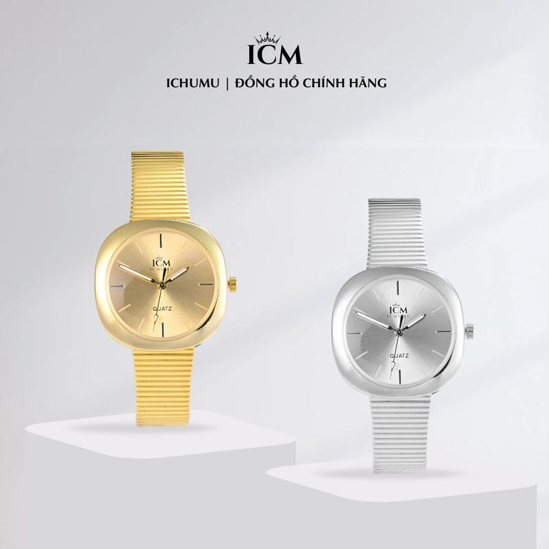 Đồng hồ đeo tay nữ thiết kế vuông bo góc chống nước không gỉ dễ phối đồ