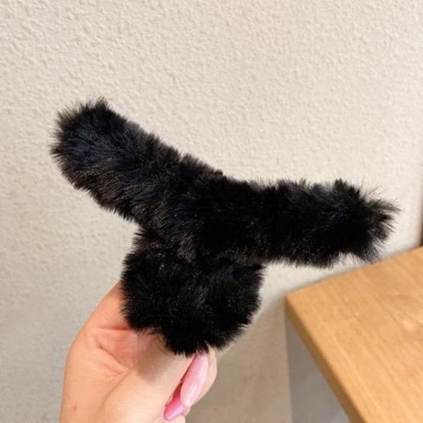 Jepit Rambut Silang Gaya Korea Warna Soft Bulu Halus Jedai Wanita - Clips Aksesoris Souvenir Hadiah 4
