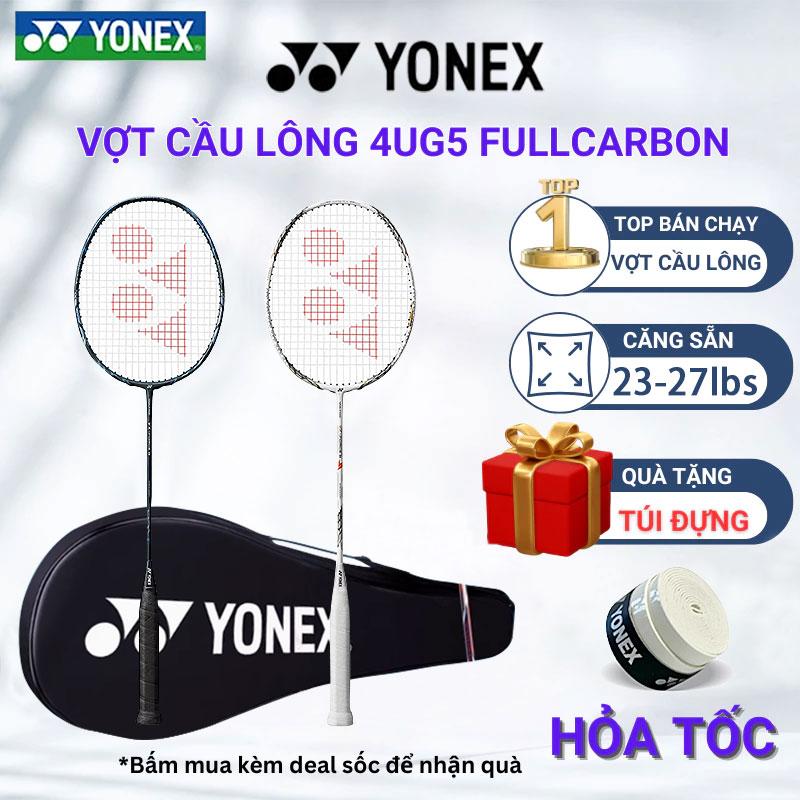 YONEX Vợt cầu lông Sợi carbon 4U 5G Sợi carbon 10-12KG Trọng Lượng Siêu Nhẹ Siêu Bền cho người lớn hoạt động thể thao ngoài trời badminton
