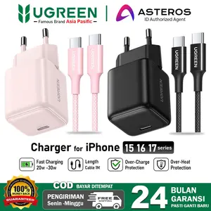 UGREEN Charger Type C to Type C For iPad, iPhone 15 16 17 Series Fast Charging 20w 30w