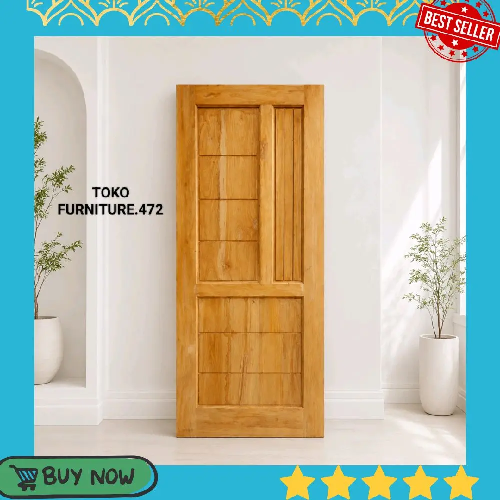 Daun Pintu Rumah Kayu Mahoni Gret A Pintu Kamar Pintu Depan