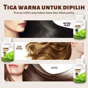 [COD]Pengiriman gratis【5bungkus x 30ml +Sarung tangan gratis.】Satu bungkus sekaligus, pewarnaan rambut mudah di rumah Dye  COD