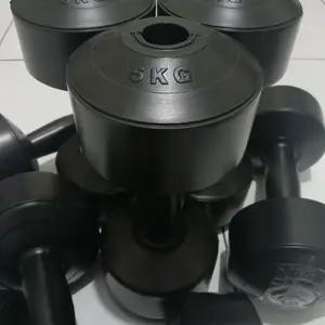 barbel dumbell kosongan/klontongan 5kg (1 BIJI) HARUS DI ISI DULU SEBELUM PEMAKAIAN Gym Olahraga Otot Alat