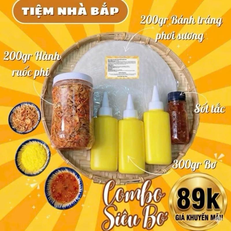 Bánh Tráng Phơi Sương kèm Ruốc tép hành phi và Topping