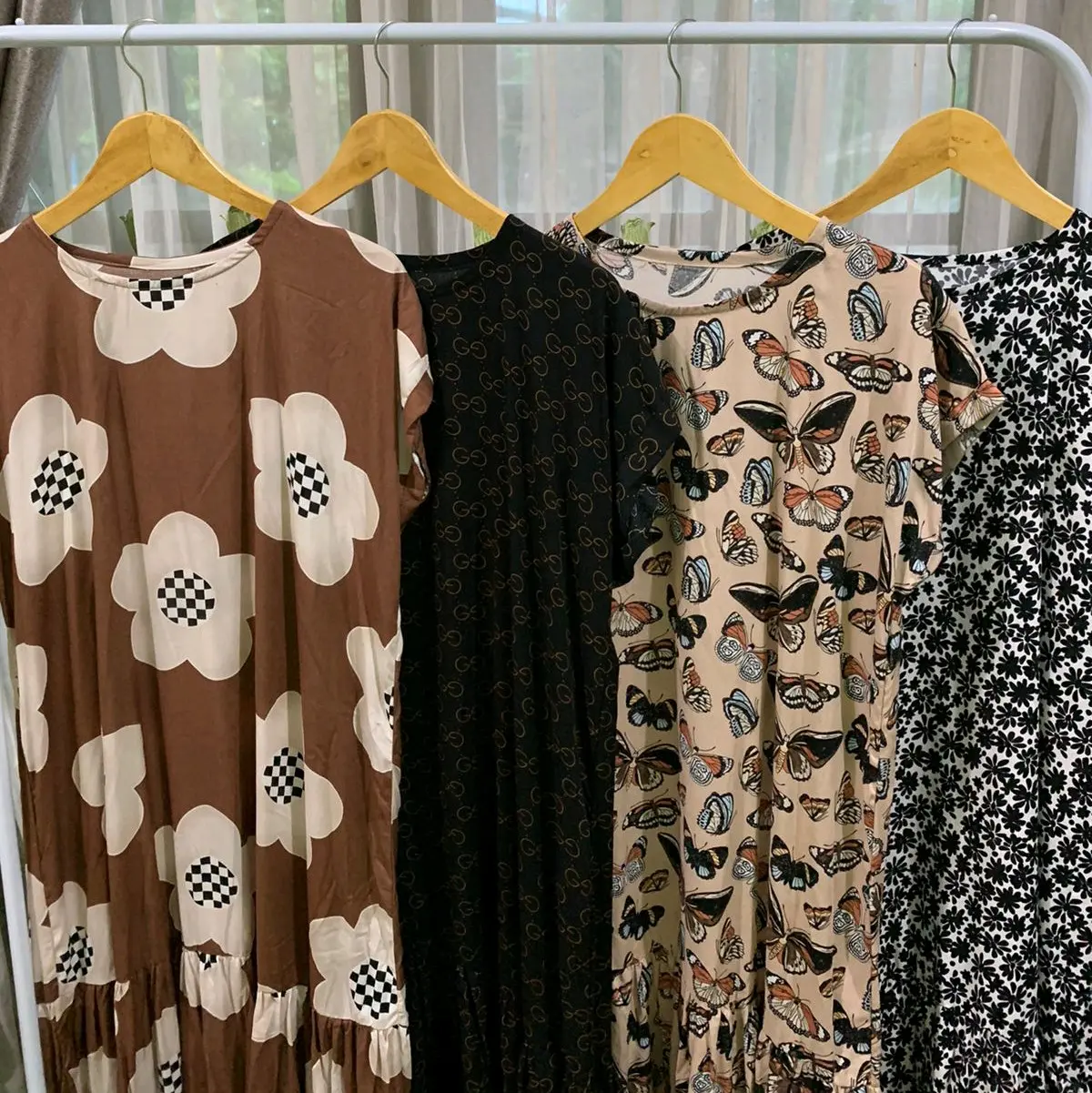 Daster rempel bawah ful obras bahan rayon premium