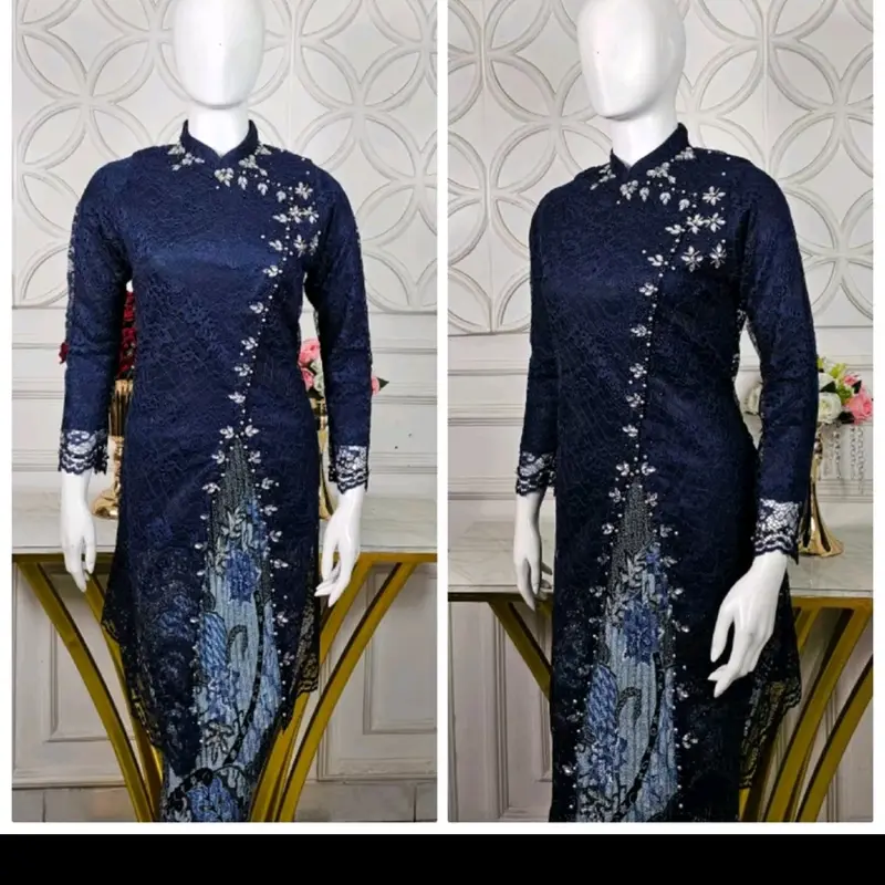 Kebaya Janggan Brukat/Kebaya Wisuda / Kebaya terbaru/ Kebaya pesta / Kebaya Remaja 1