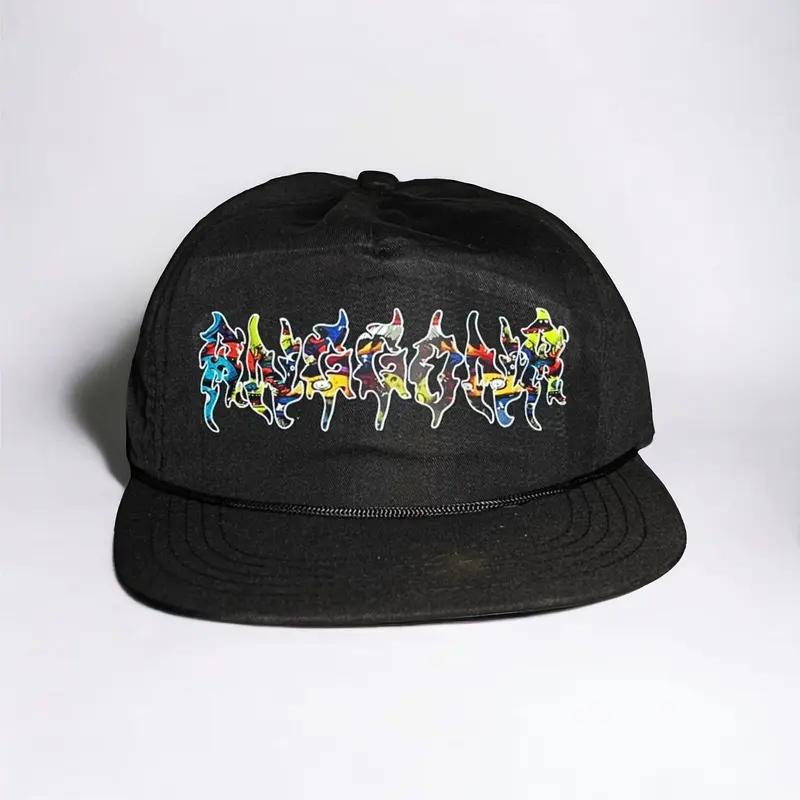 Topi Snapback Rope Hat Classic - Warna HItam Sablon Grafity Outfit Skena topi skena graffiti topi  snapback topi  skena 7