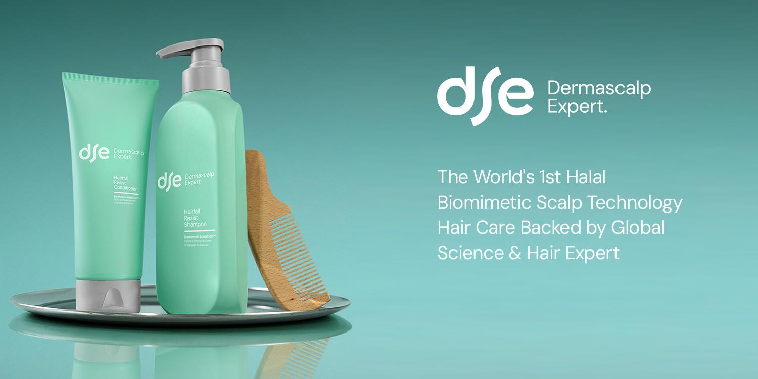 DSE Dermascalp Expert Hairfall Resist Shampoo 300 ml | Rambut Anti Rontok | Perawatan Rambut Harian | Hair Care Expert