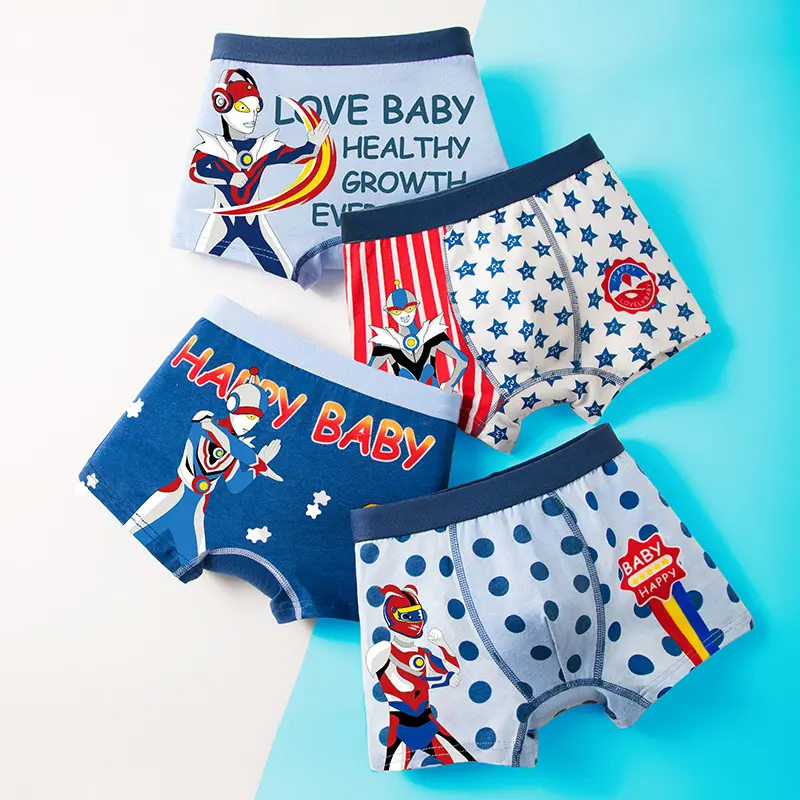 3PCS Celana Dalam Anak Laki-Laki Kartun Fashion Anak Katun Bernapas CD 2